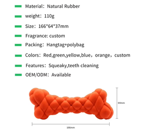 Indestructible Squeaky Pet Toy Natural Rubber <strong>Bubble</strong> Bone Chew Toy <strong>for</strong> Pet <strong>Dogs</strong> Bite Playing - Product Image 3
