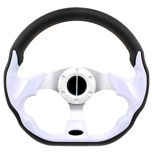 <span class=keywords><strong>Volant</strong></span> de voiture de sport Deep Dish 13 pouces en cuir PU avec matériau PVC Red Stitch - Product Image 2