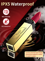 Vibrateur en forme de rouge à lèvres USB de haute qualité pour femme, masturbateur avec vibrateur puissant, jouet sexuel pour femmes