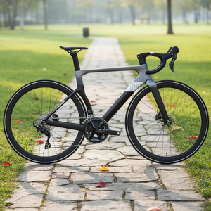 Bicicleta de Carretera de Carbono T8 700C NUEVA 2026 con <span class=keywords><strong>SHIMANO</strong></span> <span class=keywords><strong>105</strong></span> R7120 2*12 Velocidades, Eje Pasante, Freno de Disco Hidráulico, Cuadro de Carbono Aerodinámico - Product Image 1