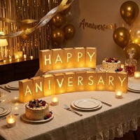 Lanterne porte-bougie en papier romantique et créative, sculptée avec lettres, sac à bougie personnalisé pour mariage, anniversaire, demande en mariage, décoration de fête d'Halloween