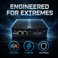 Computadora Industrial Integrada sin Ventilador YCT J4125 2xCOM 4xUSB 3.0 8GB DDR4 256GB WiFi Sistema de Seguridad Monitoreo Remoto