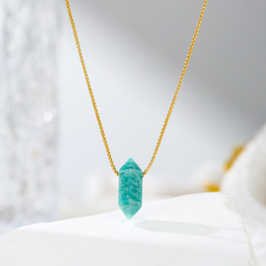 Ожерелье из нержавеющей стали с натуральным камнем - Product Image 5