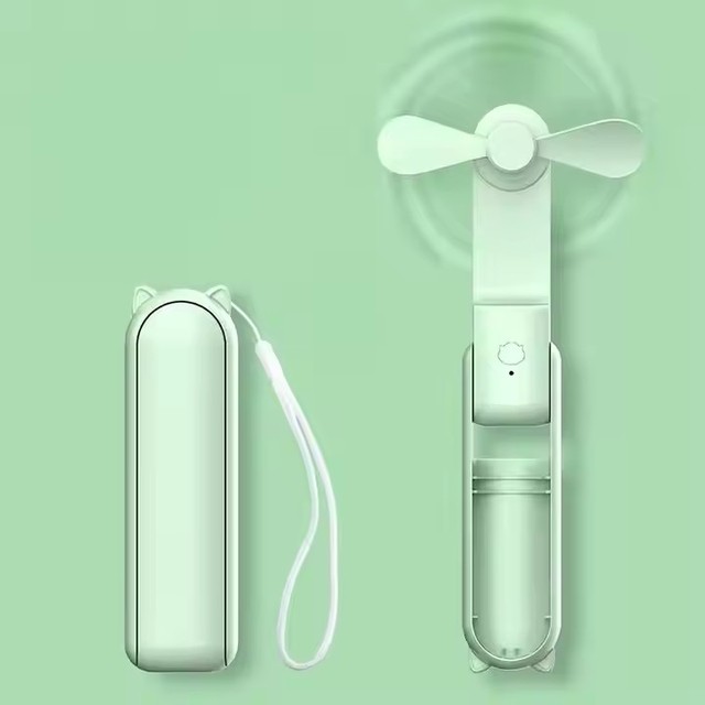 Electric Folding Small Handheld Rechargeable Battery Usb Handy Pocket Foldable Mini Portable Fan With Power Bank