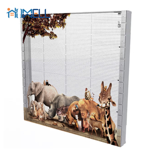 Led pha lê phim màn hình nhẹ nhất mỏng nhất và dễ nhất LED Video p16mm dính trên kính cửa sổ với - Product Image 3