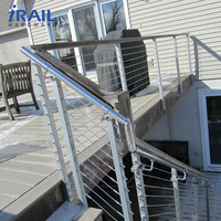 Kit de garde-corps en câble en acier inoxydable 316 pour balcon extérieur, systèmes de garde-corps en fil métallique avec outil de sertissage, design moderne pour escaliers