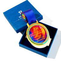 Médaille personnalisée Sports Metal Medals Plaque en cristal haut de gamme et trophée pour compétition d'activités pour enfants