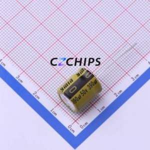 ตัวเก็บประจุอิเล็กโทรไลต์อะลูมิเนียมแบบ Through-Hole รุ่น LKML1251H391MF ขนาด D12.5xL14 มม. 390uF 20% 50V 1.65A-100kHz - Product Image 1