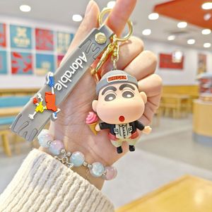 Dễ Thương 3D Mềm Silicone Cao Su Keychain Phim Hoạt Hình Búp Bê Crayon Shin Chan Từ Nhật Bản Anime PVC Xe Túi Mặt Dây Chuyền Quà Tặng Keychain - Product Image 6