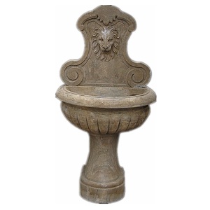 <span class=keywords><strong>Fontaine</strong></span> murale décorative de jardin <span class=keywords><strong>en</strong></span> <span class=keywords><strong>pierre</strong></span> calcaire antique sur mesure - Product Image 6