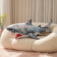 Peluches et marionnettes interactives en forme de requin mignon - Jouet en peluche doux pour enfants, cadeau d'Halloween, peluches personnalisées