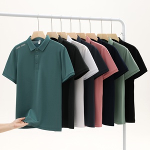 313 Polyester Modal Cotton Spandex Silk 190GSM Breathable Short Sleeve Unisex Pure Color Customized Polo Shirt