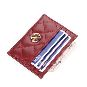 BOISEEN-cartera minimalista delgada para mujer, Mini monedero con bolsillos para monedas, tarjetero <span class=keywords><strong>de</strong></span> cuero, <span class=keywords><strong>Monopoly</strong></span>, venta al por mayor - Product Image 3