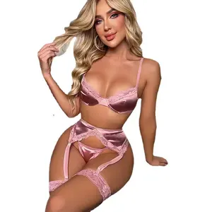 Op Maat Gemaakte High-End Satijn Sexy Lingeriewomen 'S Kleding Sexy Lingerie