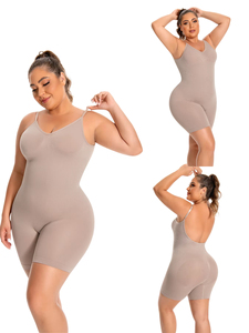 Body sculptant intégral sans couture personnalisé, rehausseur de fesses, grande taille, pour femme, pour le remodelage quotidien de la silhouette - Product Image 5