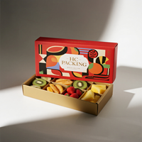 Conception personnalisée Compartiment hermétique Laminage brillant Aérateur d'aliments secs pour fruits Aérateur de plateau d'emballage d'écrous de fenêtre Revêtement UV
