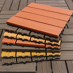 Planches de terrasse WPC contemporaines avec clips en acier inoxydable, étanches, faciles à installer, pour l'aménagement extérieur de jardins, antidérapantes et solides - Product Image 5