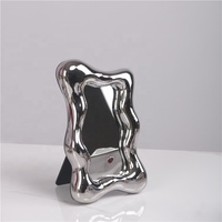 Miroir de Table de Console en acier inoxydable, décoration murale d'hôtel