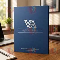 Carpeta de Presentación Personalizada con Logotipo, Tamaño A4/A5, con Bolsillo, para Oficina, Garantía de Calidad