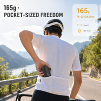 Compresseur de pneus de vélo mini 150 PSI prêt pour le voyage, pompe électrique sans fil de type C, LED numérique d'urgence pour le cyclisme sur route et VTT