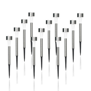 Lámpara solar de jardín Hejia HJ-020, LED impermeable, para montaje en suelo, para uso en exteriores, césped y patio. - Product Image 2