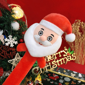 Lindo Papá Noel para Colgar en el Árbol, Oso de Peluche, Malla de Franela, Alce, Muñeco de Nieve, Regalo de Navidad, Alivio del Estrés, Tela Súper Suave - Product Image 6