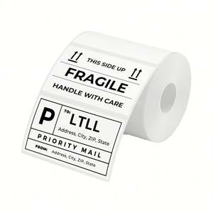 Papier Synthétique Thermique 4"X2" 500 Feuilles, Imperméable, Résistant à l'Huile et aux Déchirures, Qualité Alimentaire, Emballage Supermarché - Vente en Gros Usine - Product Image 4