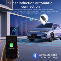 OEM ODM taşınabilir Mini USB otomatik yeniden kablosuz Carplay adaptörü kablolu kablosuz seçeneği için Apple iPhone araba Dongle oyna