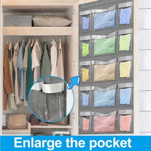 Hot Sale Hanging <b>Over</b> <b>Door</b> Stuffed Organizer with Clear Dust-Proof Pocket Organizer for Kid's Toys - Product Image 4