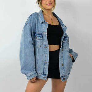 <span class=keywords><strong>Giacca</strong></span> di jeans <span class=keywords><strong>oversize</strong></span> di alta qualità personalizzata OEM <span class=keywords><strong>giacca</strong></span> da <span class=keywords><strong>donna</strong></span> nuova moda ampia Casual in Denim da <span class=keywords><strong>donna</strong></span> - Product Image 1