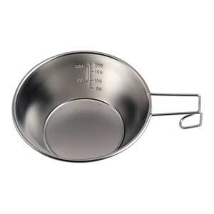 Taza Sierra de Acero Inoxidable para Exteriores, Tazón Portátil para Camping con Escala de Medición y Asa de Alambre para Excursiones, Picnic, Café y Té - Product Image 4