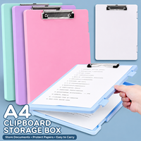 Caja archivadora A4 de PP para enfermería con clip de almacenamiento y organizador