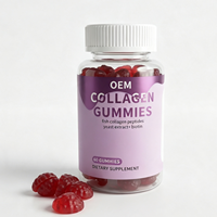 Gummies de collagène à marque privée OEM, 60 unités, avec biotine, complément alimentaire