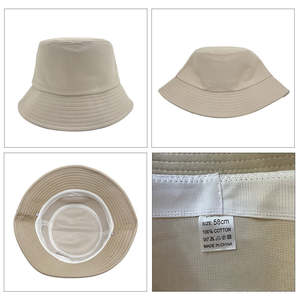 Custom Print Logo Embroidery Blank Men Women <strong>Bucket</strong> <strong>Hat</strong> Wholesale Cotton Plain Wide Brim Fisherman Cap For Advertising Gifts - Product Image 3