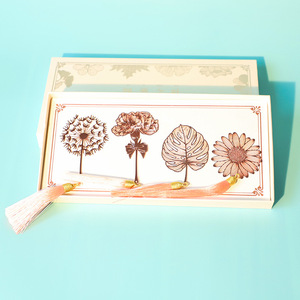 Harga pabrik kreatif daun logam berongga pembatas buku pembuluh Lotus daun Maple rumbai hadiah Hari Guru Siswa - Product Image 3