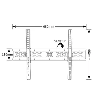 Nuovo arrivo moda slim flat calza grande formato TV staffa TV mount