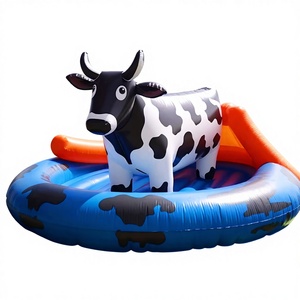 Kids <b>Inflatable</b> Mechanical Ride Bull Bouncer With PVC Material CE Certified 3-Year Warranty <b>Inflatable</b> Mechanical Games Ri - Product Image 1