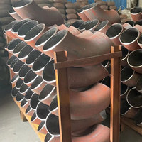 Gomiti in Acciaio Saldato Senza Saldatura a 90 Gradi, a Raggio Lungo e Corto, Gomiti Stampati in Acciaio al Carbonio a Grande Diametro con Parete Spessa