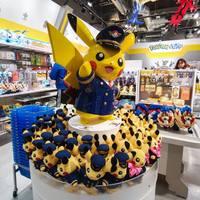Statue de Pikachu personnalisée de grande taille pour l'extérieur, en résine/fibre de verre, décoration de centre commercial pour l'espace extérieur, sculpture