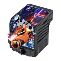 Radiateur de refroidissement à eau COOLLEO BingJie 360 noir avec roulement à billes ARGB en cuivre et aluminium pour le refroidissement de boîtier d'ordinateur