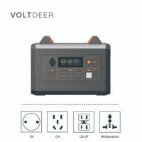 Station d'alimentation portable à succès avec batterie lithium-ion LiFePO4, contrôleur de panneau solaire MPPT et lampe de poche pour le camping et les situations d'urgence