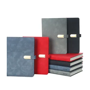 wholesale products in bulk pu leather notebook corporate promotional gift items business gift set promotional notebook