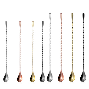 ช้อนสแตนเลสแบบยาวลายเกลียวสำหรับเขย่าค็อกเทล ขนาด 12 นิ้ว ขายส่ง - Product Image 3