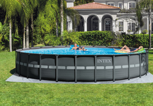 Ensemble de <span class=keywords><strong>piscine</strong></span> <span class=keywords><strong>hors</strong></span> <span class=keywords><strong>sol</strong></span> ronde <span class=keywords><strong>INTEX</strong></span> 26326 Ultra XTR, 488x122 cm, <span class=keywords><strong>piscine</strong></span> familiale en PVC <span class=keywords><strong>pour</strong></span> l'extérieur - Product Image 2