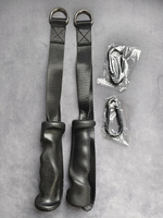 Bandes de résistance ergonomiques en ABS pour la gym et le fitness avec mousqueton, accessoires d'entraînement pour fixation sur machine à câble