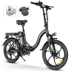 2024 SAMEBIKE OEM/stok yeni CY20 20 inç mini 350w motor ucuz yetişkin 36v 350w katlanır elektrikli bisiklet