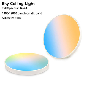 Full Spectrum Ra98 Smart CCT Regulable WiFi Control de voz 60x60 2x4 Flat Slim Sky <span class=keywords><strong>LED</strong></span> Panel de luz de <span class=keywords><strong>techo</strong></span> - Product Image 1