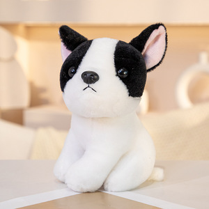 Peluche chien bouledogue mignon JM Wholesale Mini 18cm, jouet en peluche rembourré en coton PP - Product Image 5