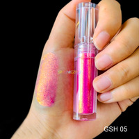 Fard à paupières cosmétique liquide de maquillage multi-chrome