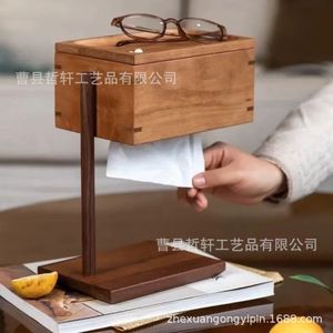 Solid Wood Tissue Box 2L Free <b>Standing</b> <b>Desktop</b> Storage Cover For Home Hotel Use - Product Image 2